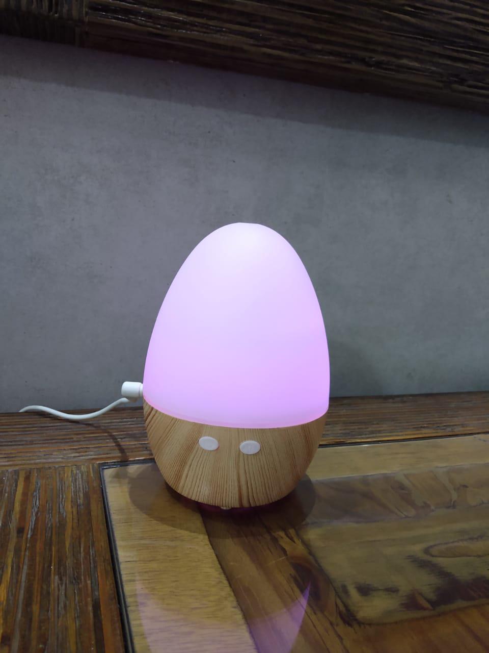 Miniatura Aromatizador Umidificador Aromaterapia Tipo Ovo Com Leds