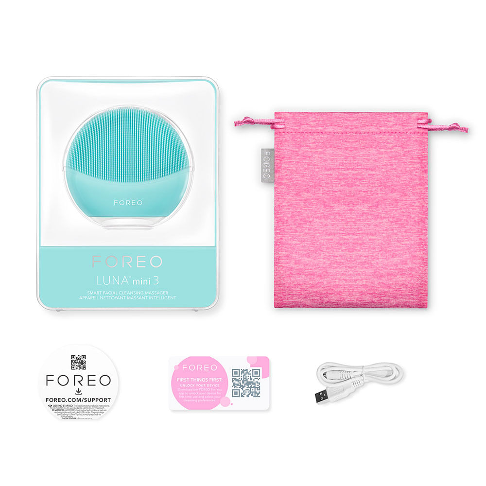 Miniatura Escova de Limpeza Facial Foreo Luna Mini 3 Mint 1 Un