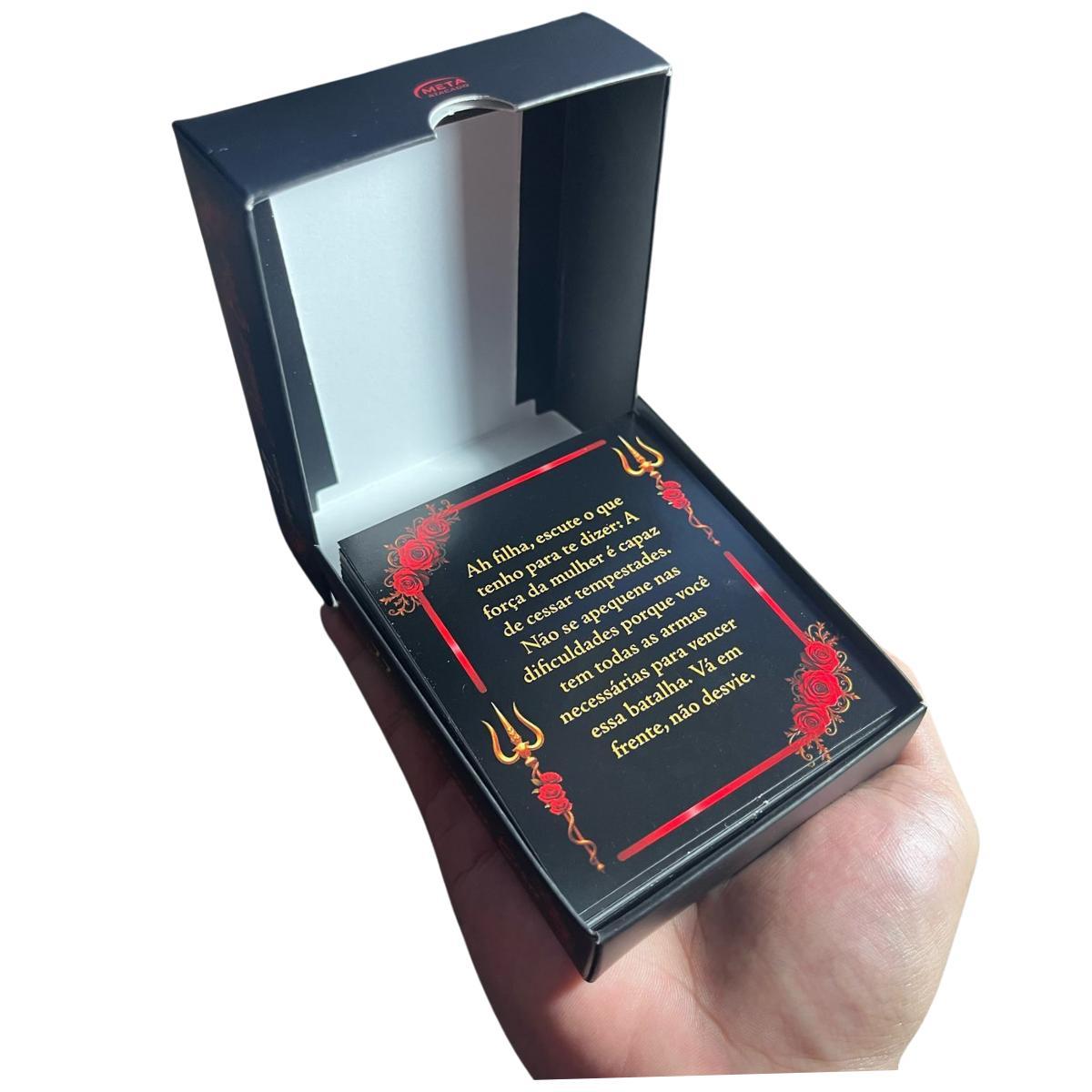 Miniatura Kit Com 12 Box 77 Mensagens Espirituais Diárias Pomba Gira
