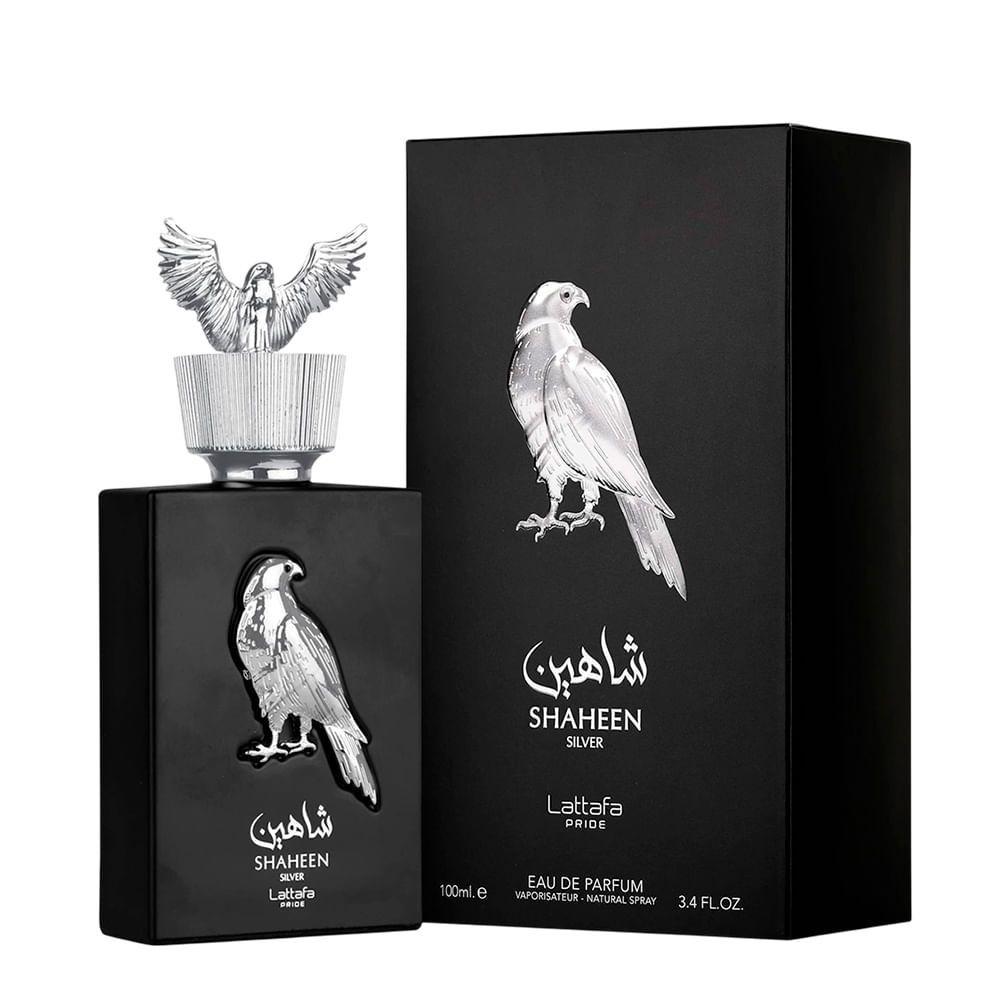 Miniatura Lattafa Shaheen Silver Eau De Parfum - Perfume Unissex 100ml