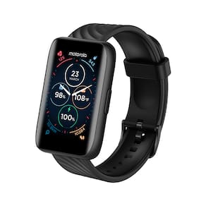 Miniatura Smartwatch Motorola Moto Watch 40 Preto Tela TFT de 1.57", Bluetooth e Sensor de Frequência Cardíaca