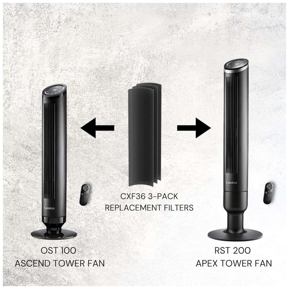 Ventilador de Torre, Estilo Moderno com Controle Remoto, Distância Máxima do Ar 8 Metros, 4 Velocidades, Temporizador de 24H e Oscilação de 90°, 110V 110v
