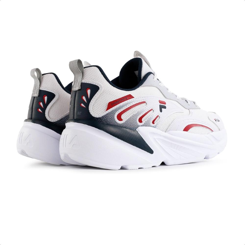 Tênis Fila Street Fit 2 Masculino Branco / Vermelho - 38