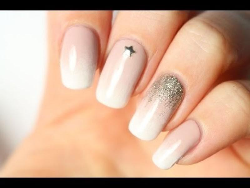 Miniatura Pincel Esfumar Unhas Degrade Nail Art Tool Baby Boomer