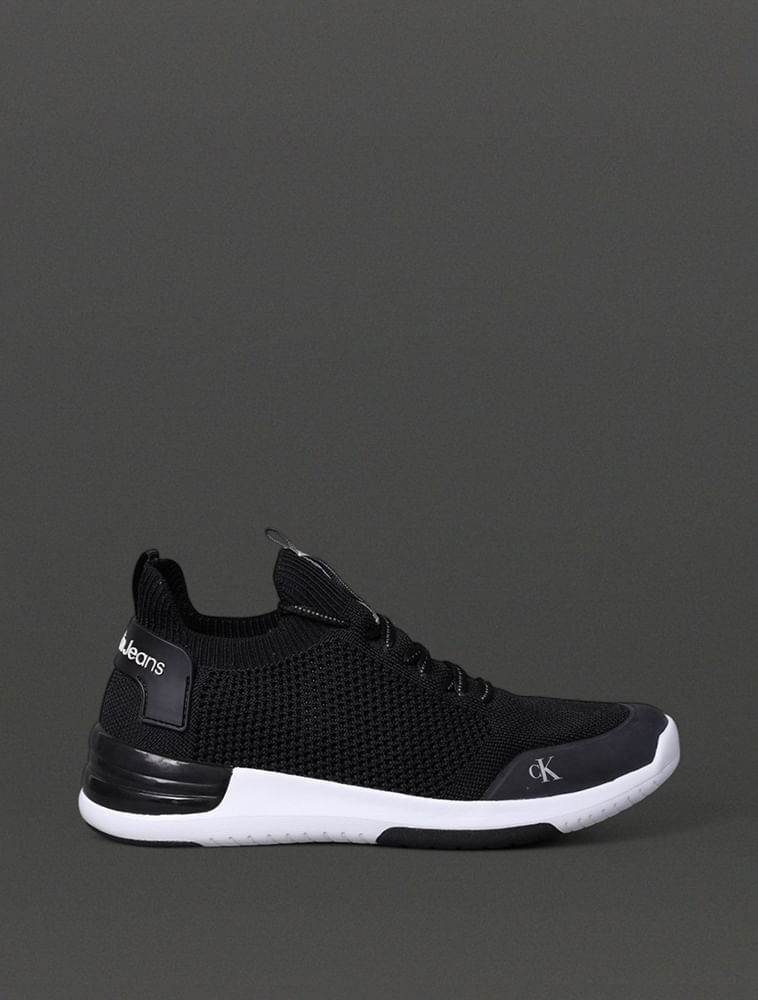 Tênis Feminino Air Knitting Calvin Klein Jeans - Preto