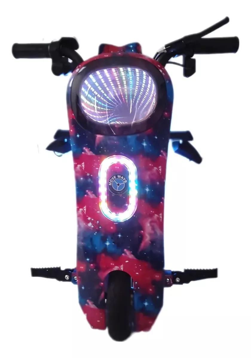 Miniatura Triciclo Elétrico Drift 250W 3 Velocidades Pink E Blue