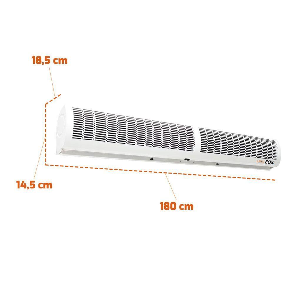 Miniatura Cortina De Ar Para Comércio E Escritório 180cm Com Controle Remoto Monofásico CA1218C 220V Eos
