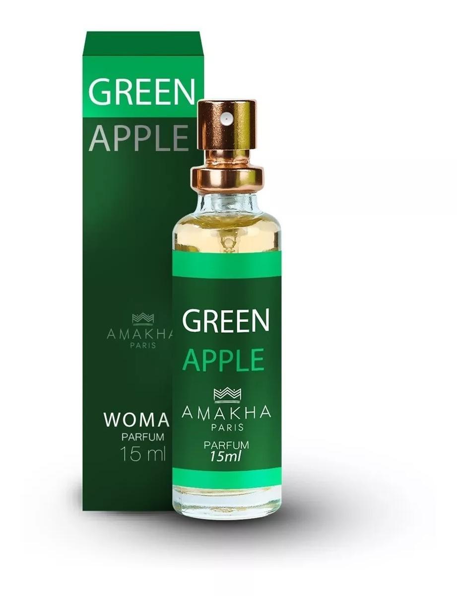 Miniatura Kit 3 Perfume Feminino Amakha Paris Love Green Apple Emoções