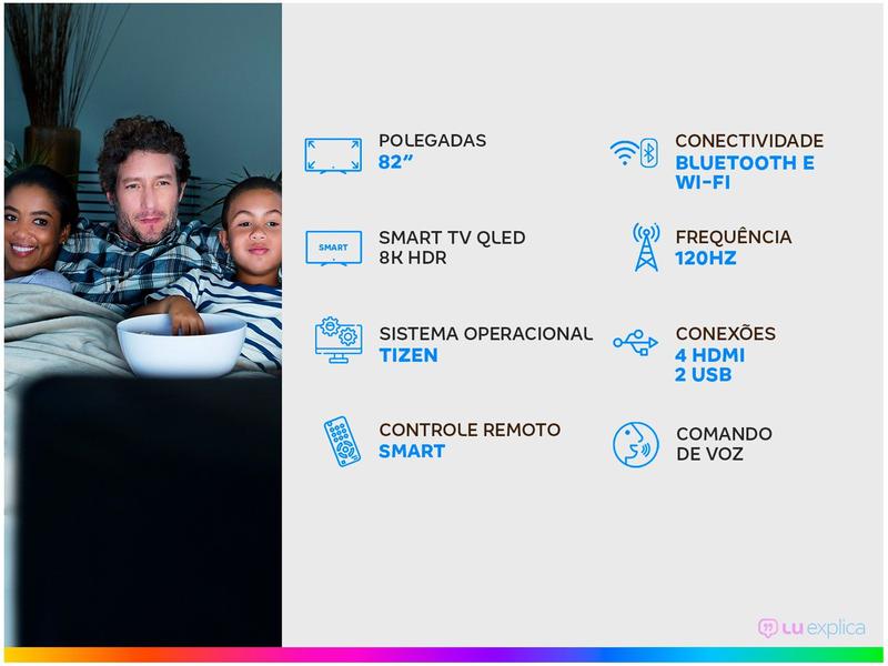 Miniatura Smart TV 8K QLED 82” Samsung 82Q800TA 82"