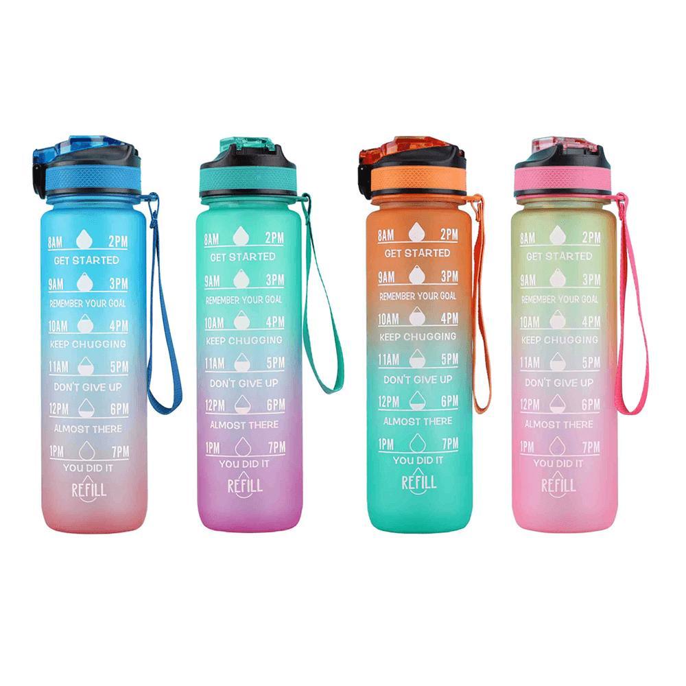 Miniatura Garrafa Squeeze Água Academia 1L Fitness Tie Dye