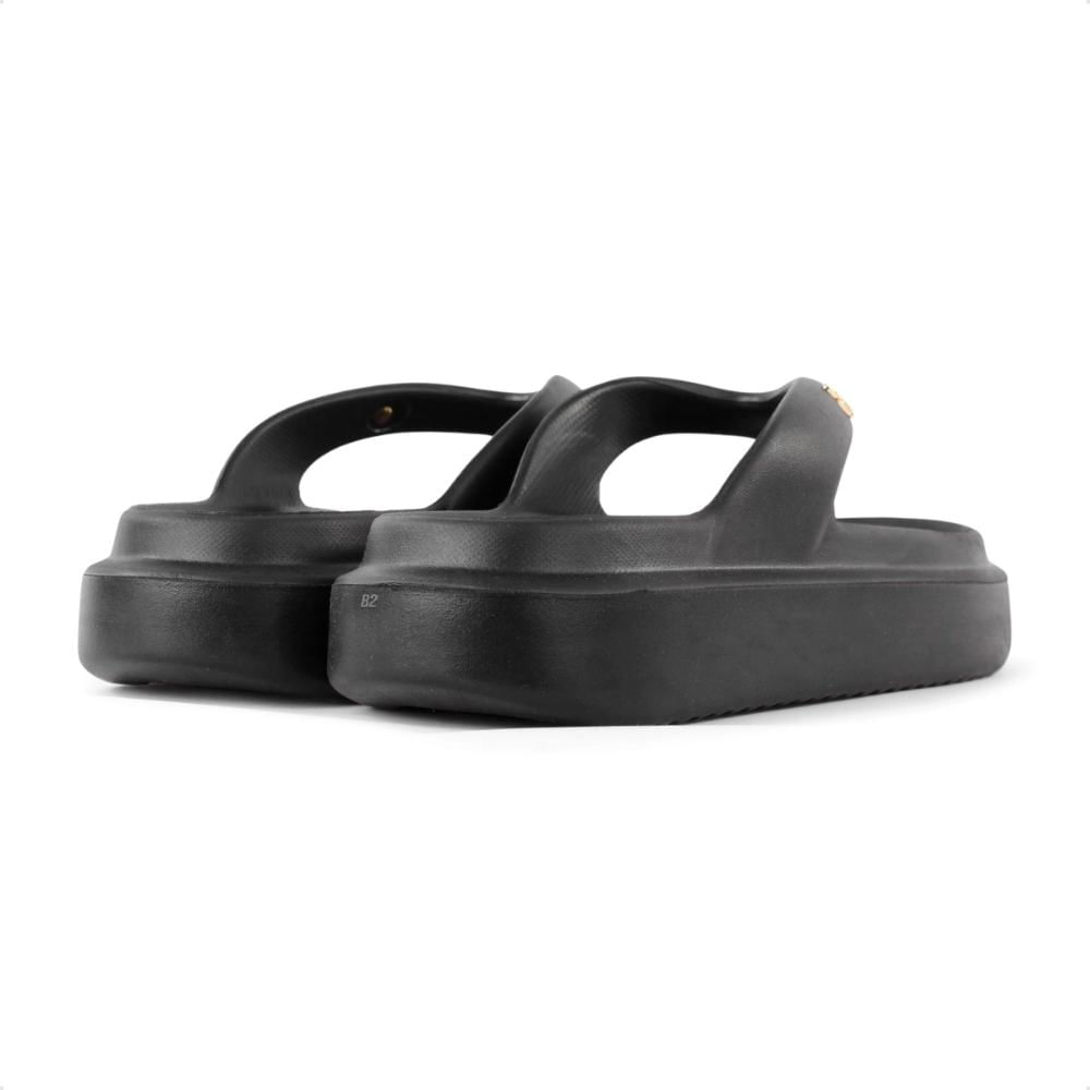 Miniatura Chinelo Usaflex Poofy Salto Plataforma Feminino Preto - 34