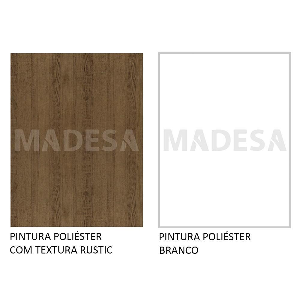 Miniatura Guarda Roupa Denver 2 Portas 1 Espelho Branco Rustic Madesa
