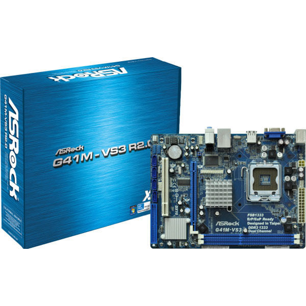 Miniatura Placa Mãe AsRock G41M-VS3 R2.0 Socket 775