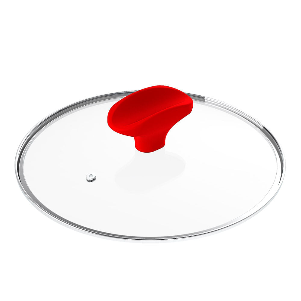Miniatura Tampa Ichef Polishop Shark Series 24cm | Vermelho
