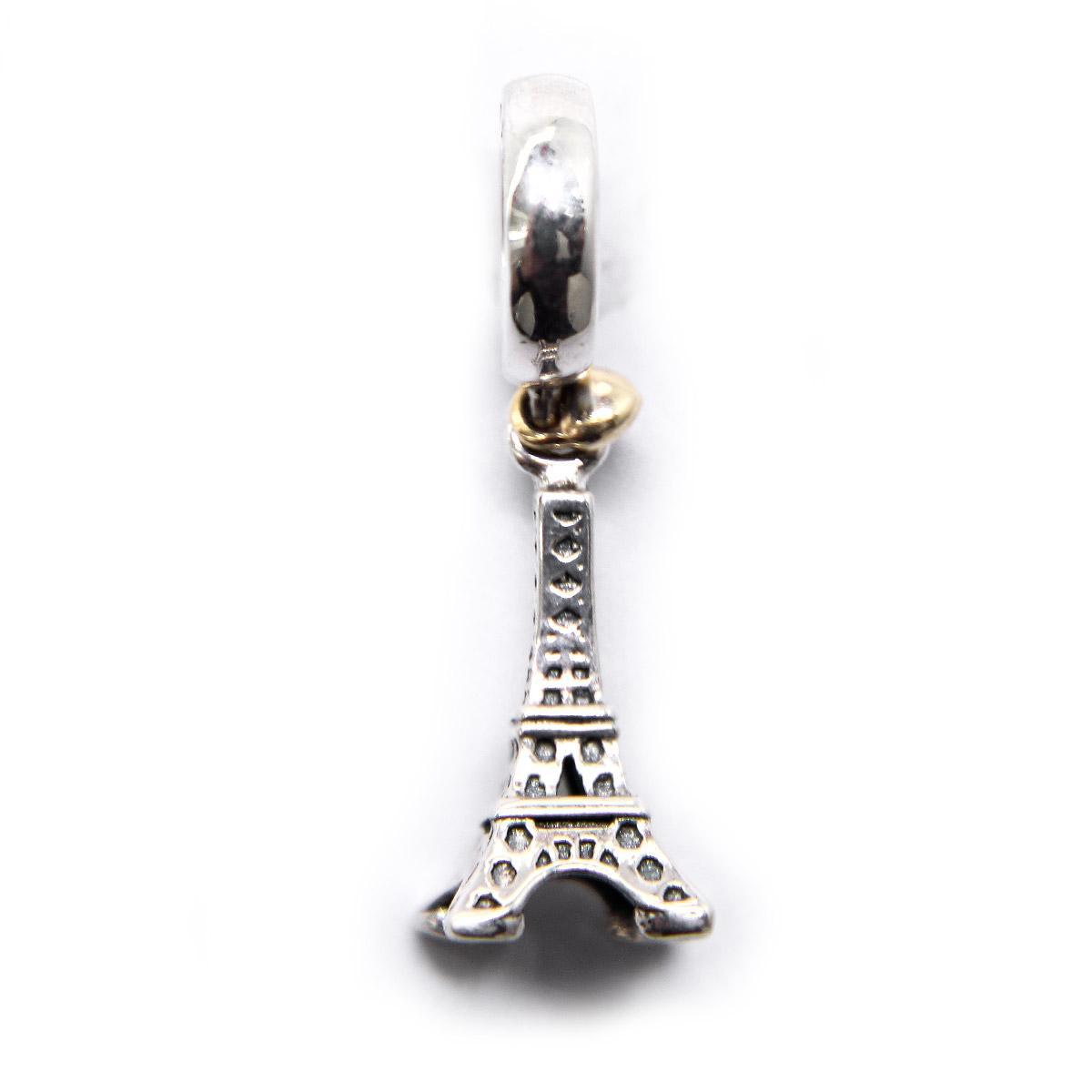 Miniatura Berloque Mundo Briller Torre Eiffel Prata