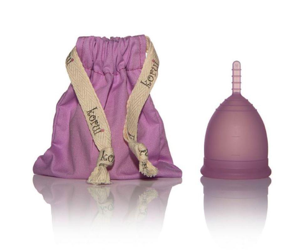 Miniatura Kit Coletor Menstrual Korui Fluxo Leve + Panelinha Brisa Branco - Coletor menstrual - Silicone - Korui - Leve - Reutilizável