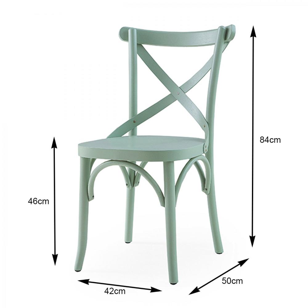 Miniatura Conjunto 2 Cadeiras X Texas Gamma Móveis Oliva