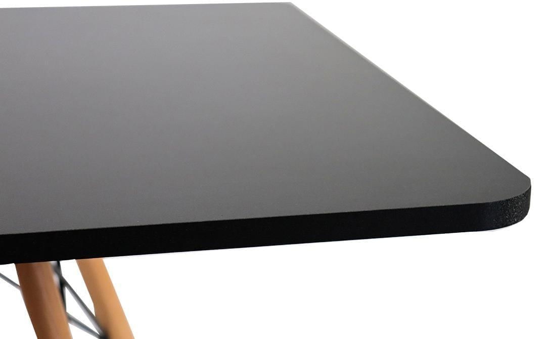 Miniatura Mesa De Jantar Quadrada 80X80 Cm Eiffel Pés Palito Maravilha
