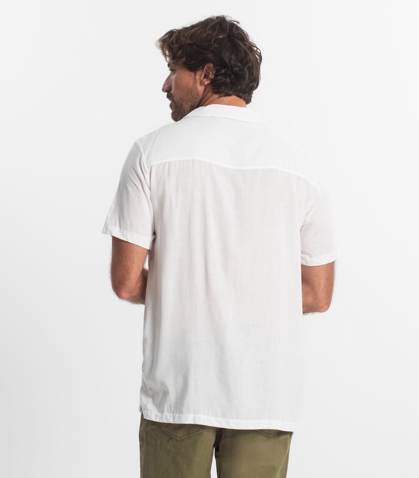 Miniatura Camisa Masculina Viscolinho Diametro Bege G