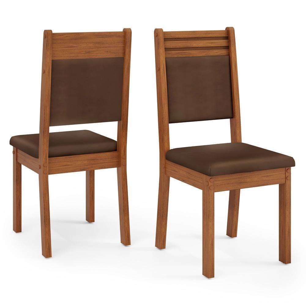 Miniatura Kit 2 Cadeiras De Jantar 31100 Freijo Veludo Moca Dj Moveis Freijo Veludo Moca