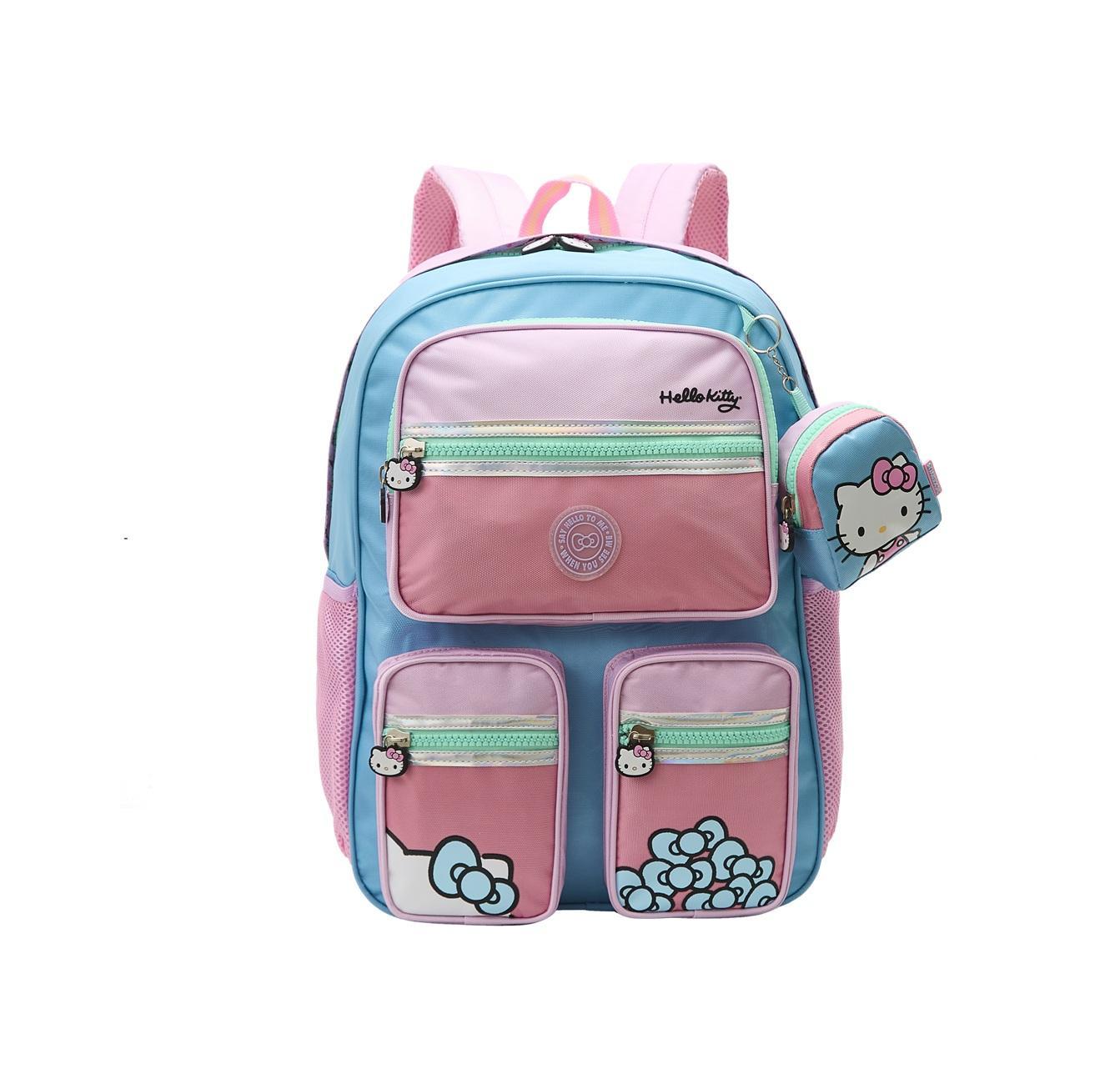 Miniatura Mochila Infantil De Costas Escolar Adolescente Hello Kitty