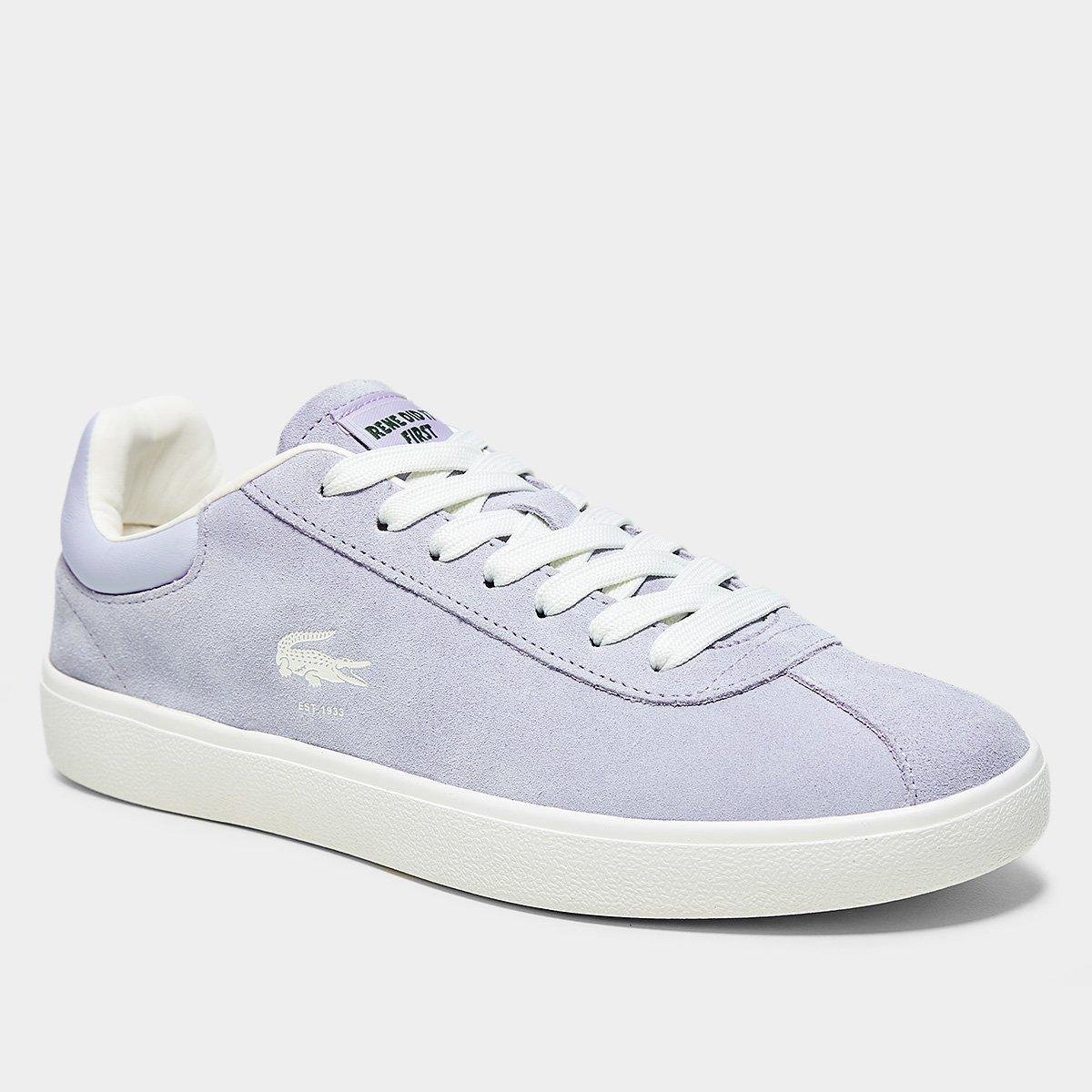 Miniatura Tênis Lacoste Baseshot Feminino Roxo - 34