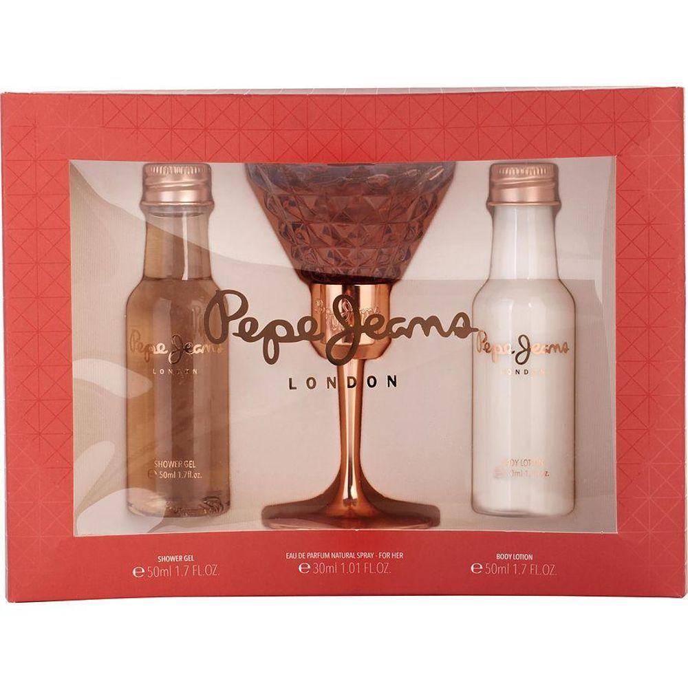 Miniatura Perfume Feminino Pepe Jeans London Edp Spray 30ml &loção Corporal 50 Gel Banho