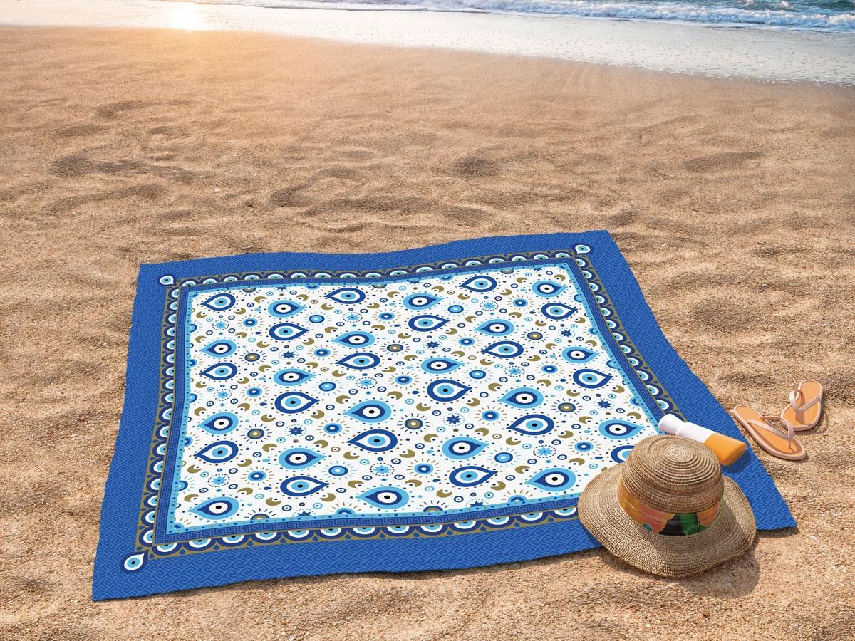 Miniatura Toalha De Praia Grande Talismã 1,50M Quadrada Areia Lepper