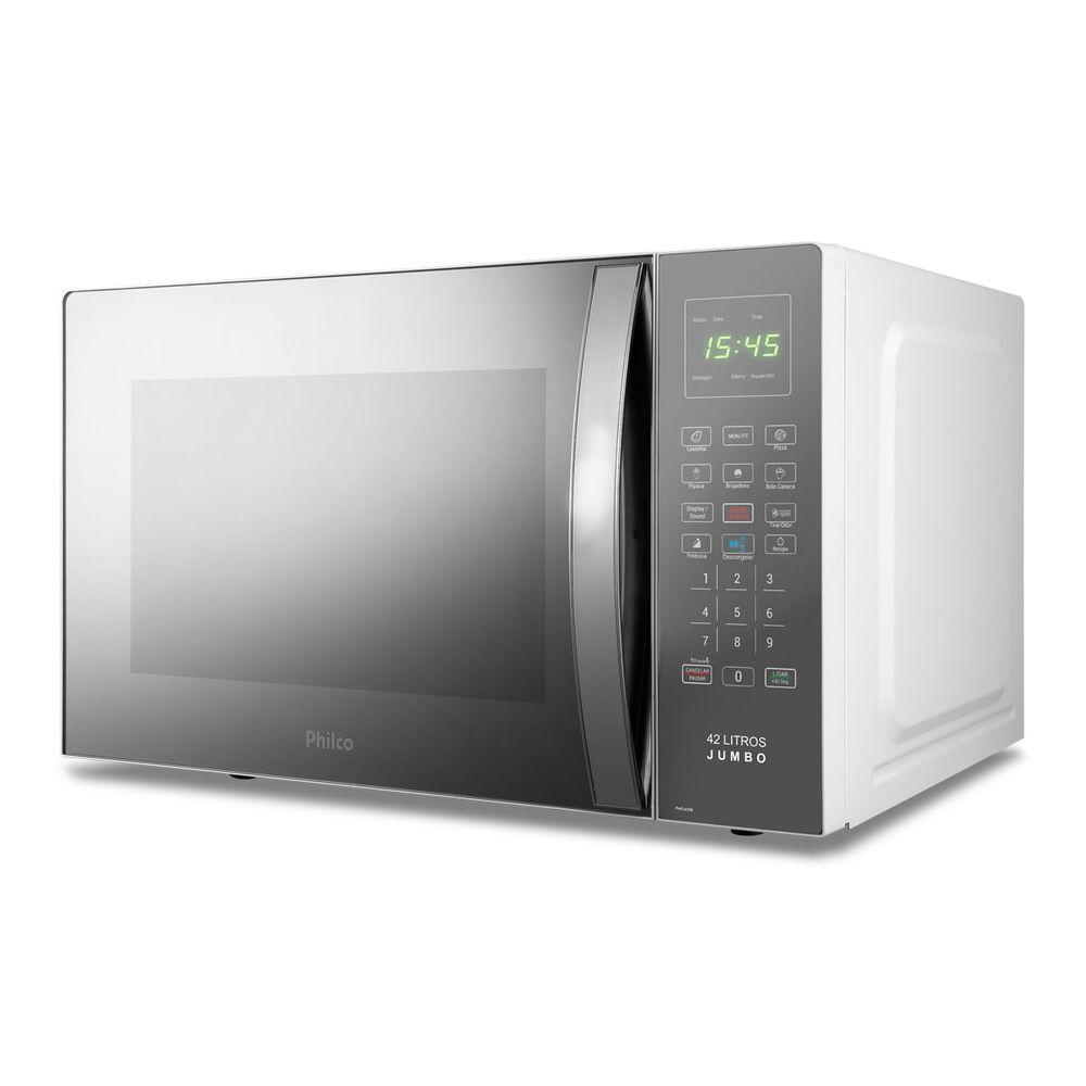 Miniatura Micro-ondas 42L Philco Jumbo Múltiplas Funções 1560W PMO42EB 110V