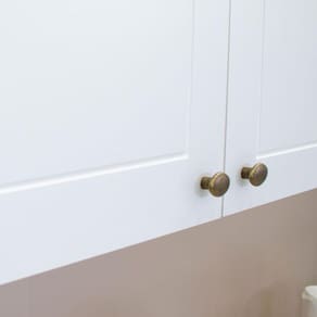 Miniatura Cozinha Completa Henn Americana com 10 Portas, 5 Gavetas e 13 Prateleiras - 271,5cm de largura - Branco