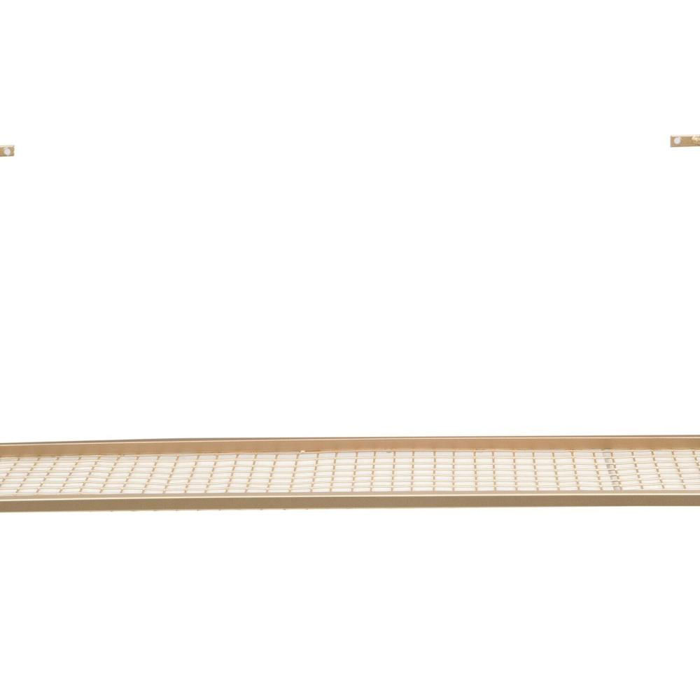 Miniatura Prateleira Angra 60cm Estilo Industrial Metal Cozinha Quarto Sala Decorativa Dourado