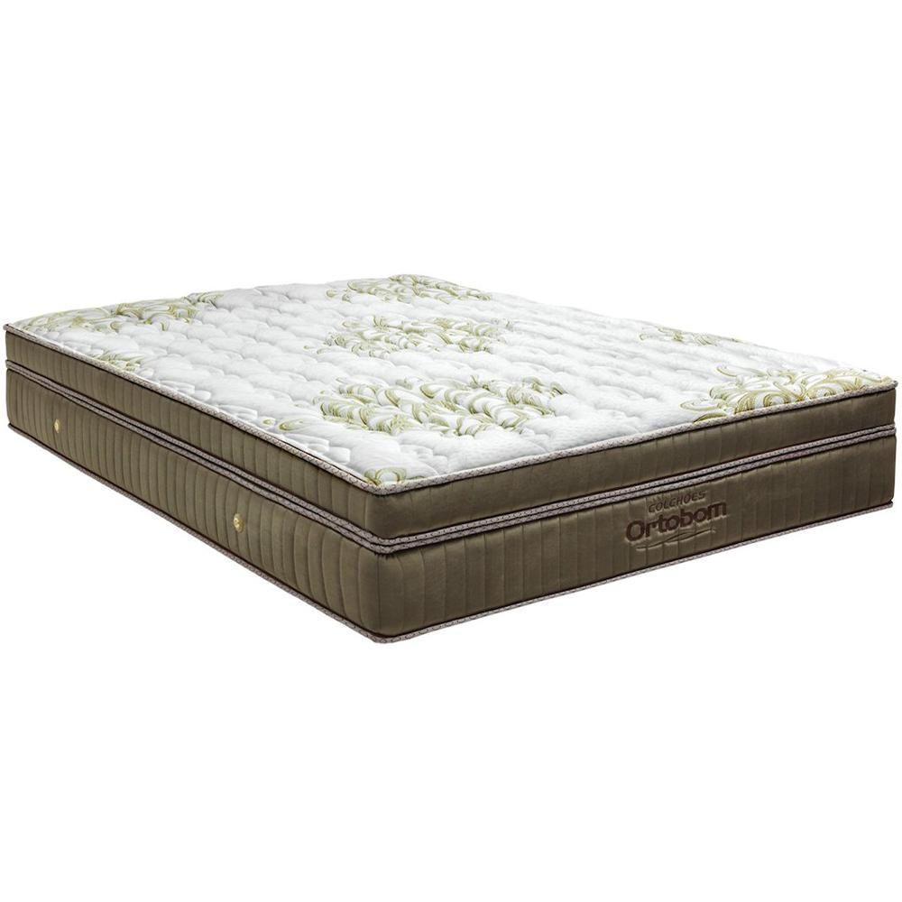 Miniatura Colchão Casal 138x188 Espuma Viscogel D45 Molas Gold Ultra Gel Dourado Branco - Ortobom