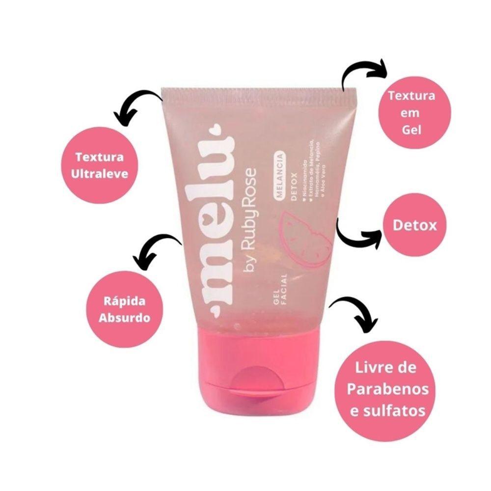 Miniatura Ruby Rose Gel Facial Hidratante Melancia Melu Rr5601 40g