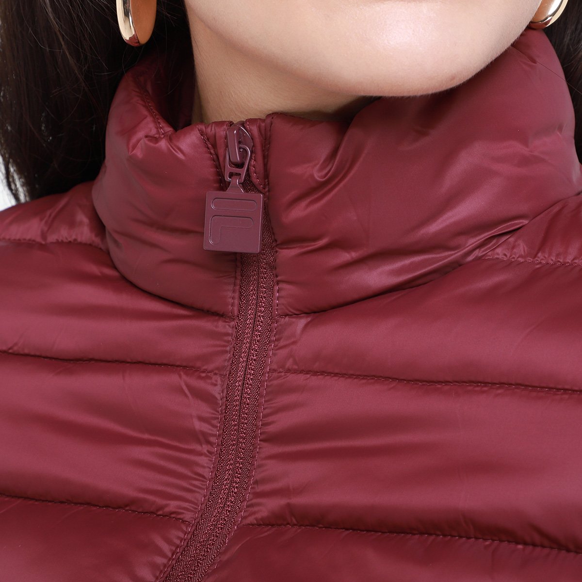 Miniatura Jaqueta Fila Touch Ligth Feminina Vinho - G