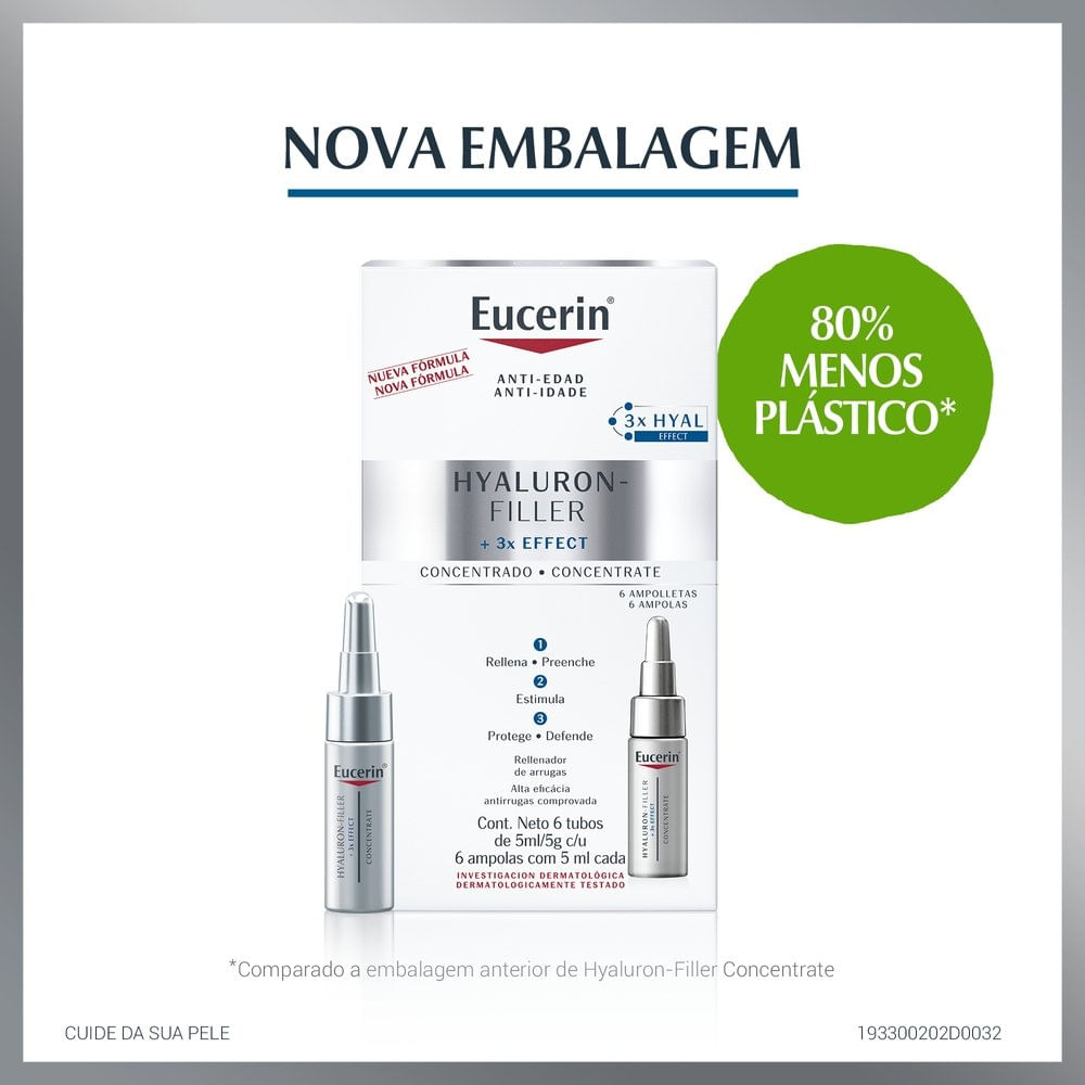 Miniatura Sérum Facial Anti-idade Eucerin Hyaluron-filler Concentrate 5ml