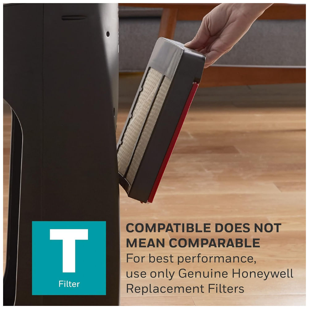 Umidificador de Torre 5L com Preenchimento Superior e Painel Digital, Honeywell, Preto