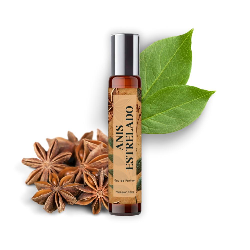 Miniatura Perfume Roll On Anis Estrelado Mulher 10Ml + Óleo Essencial