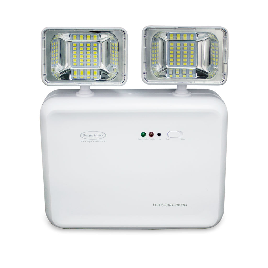 Miniatura Kit 30 Luminárias Emerg Segurimax Led 2 Farois 1200 Lumens