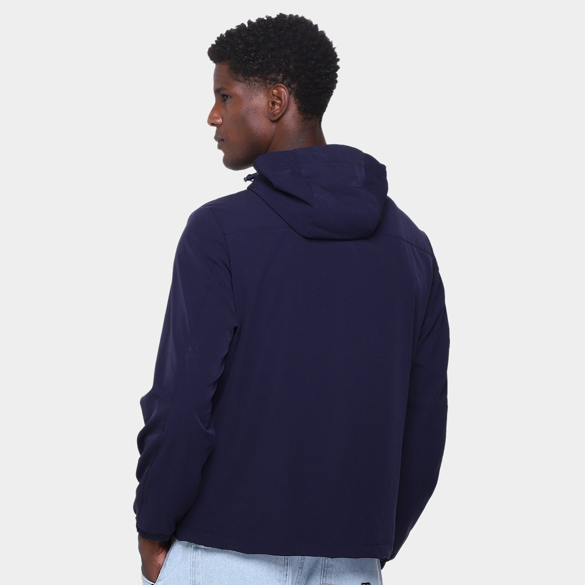 Miniatura Jaqueta Corta Vento Broken Rules Masculina Marinho - G