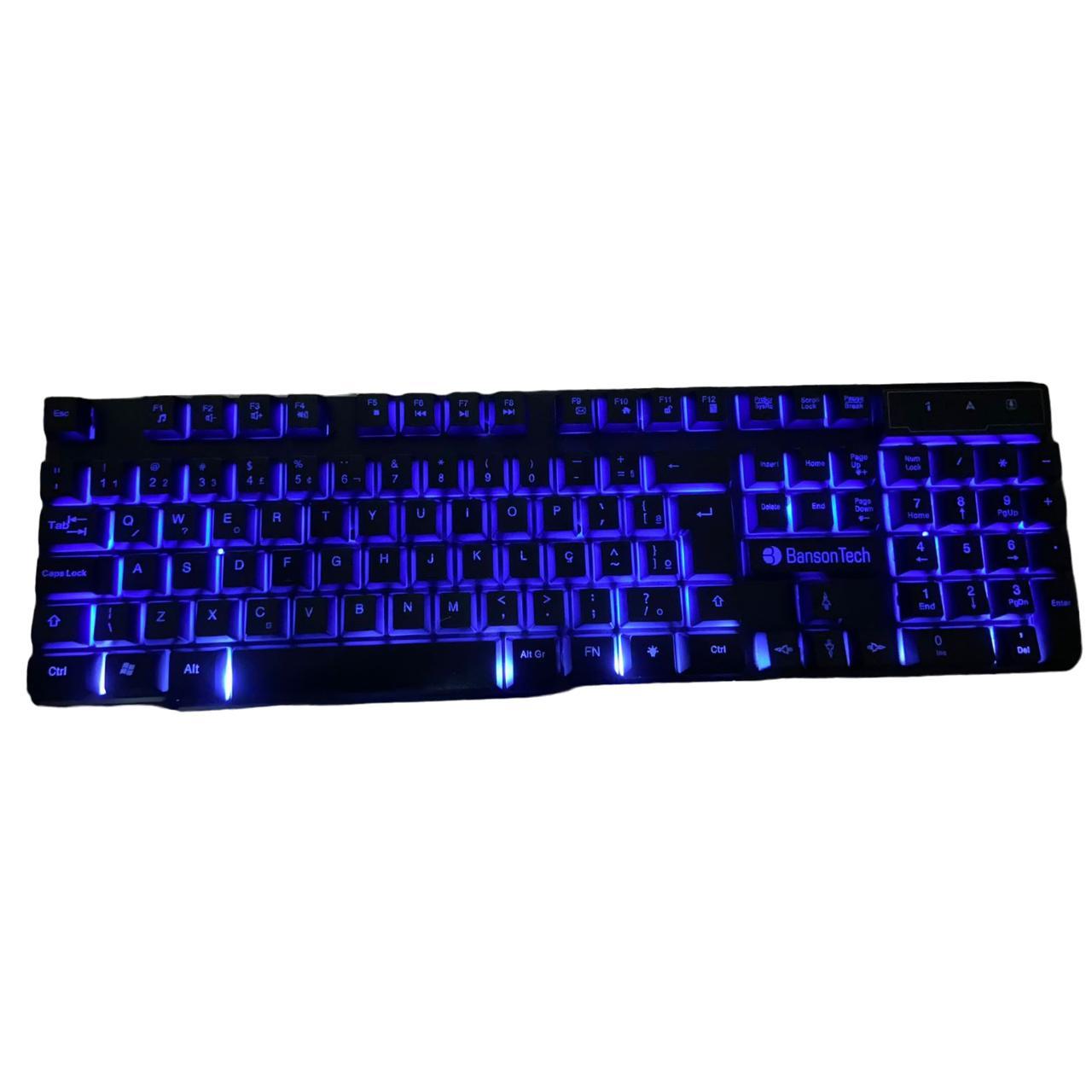 Miniatura Teclado Com Fio Para Jogo Digitação De Texto Anti Ghosting Ç