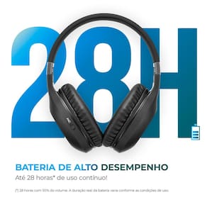 Miniatura Headphone Aiwa AWS-HP-02-B – Preto