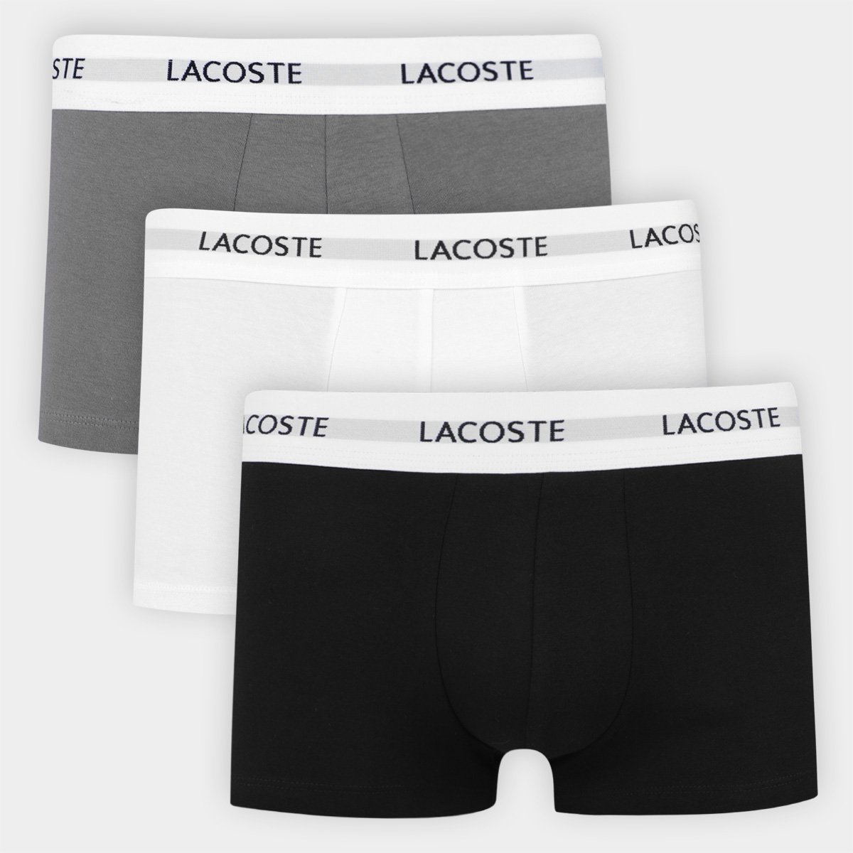 Miniatura Kit Cueca Boxer Lacoste Masculina - 3 Peças Mescla - EGG