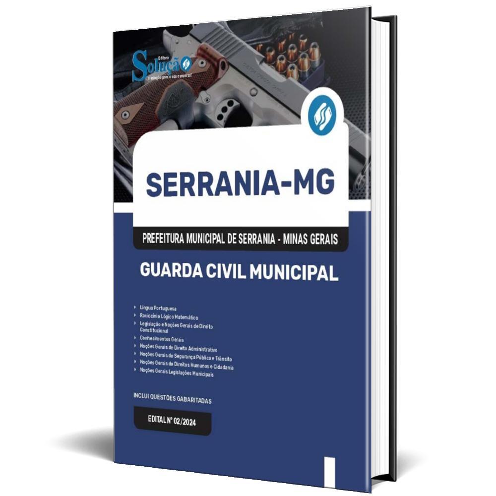 Miniatura Apostila Prefeitura Serrania Mg 2024 Guarda Civil Municipal