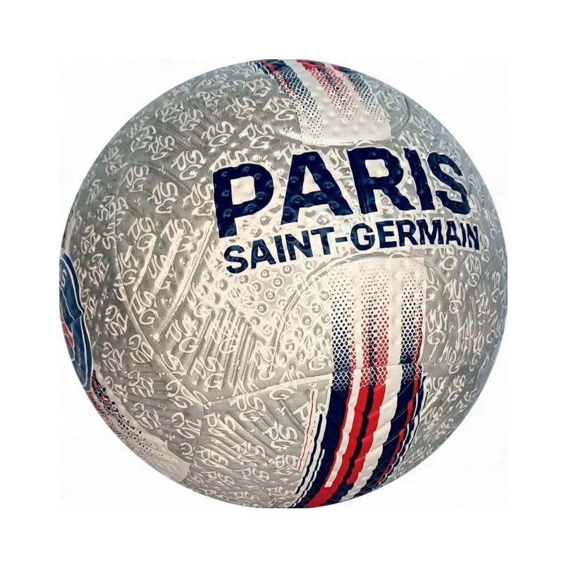 Miniatura Bola De Futebol Psg Nº5 Silver - Futebol E Magia