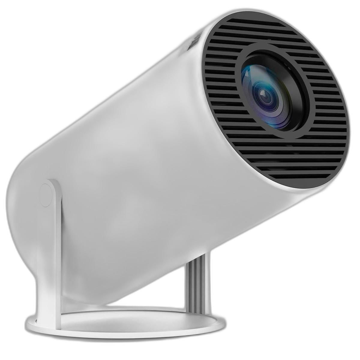 Miniatura Projetor Bluetooth 1080P Wifi Branco Portátil Bivolt