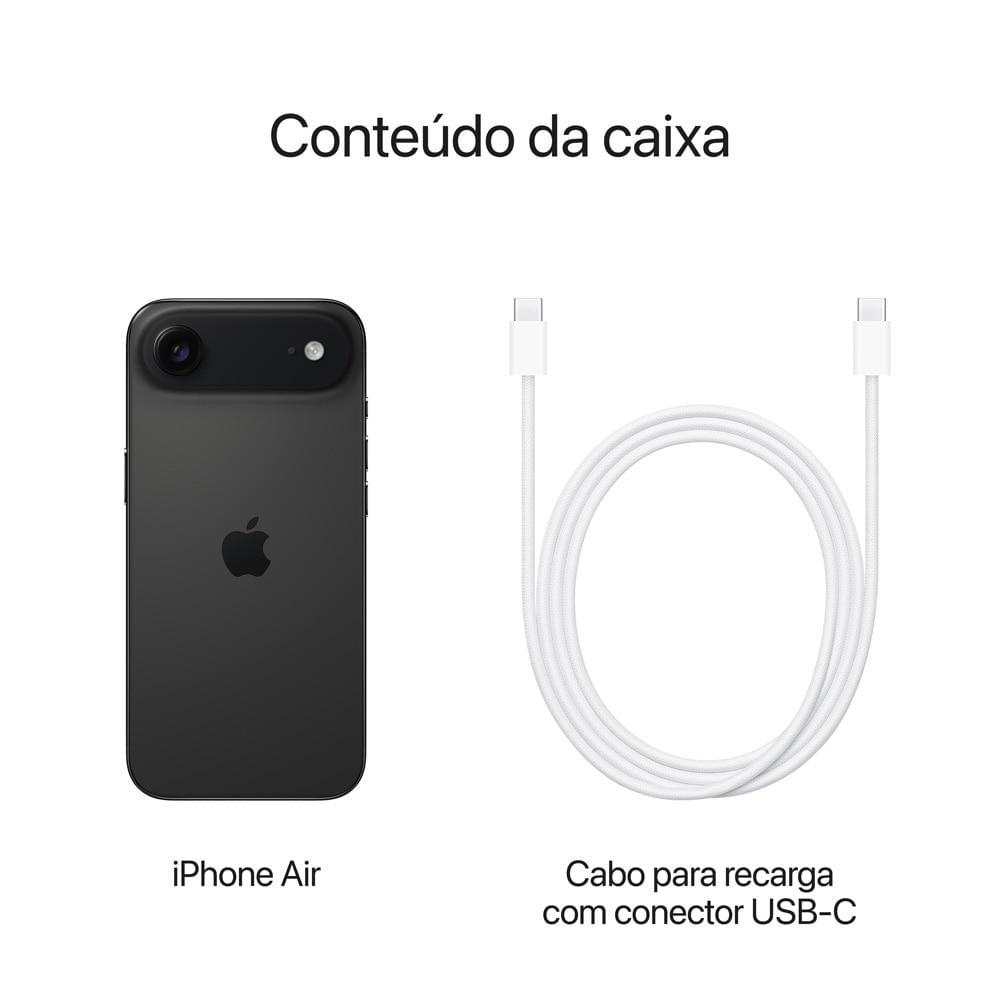 Apple iPhone Air 256GB Preto-espacial