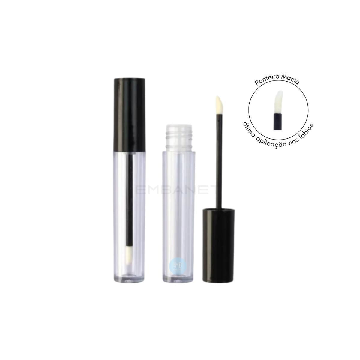 Miniatura Embalagem Plástica Para Gloss Labial Vazia 4,5Ml - 100Unids
