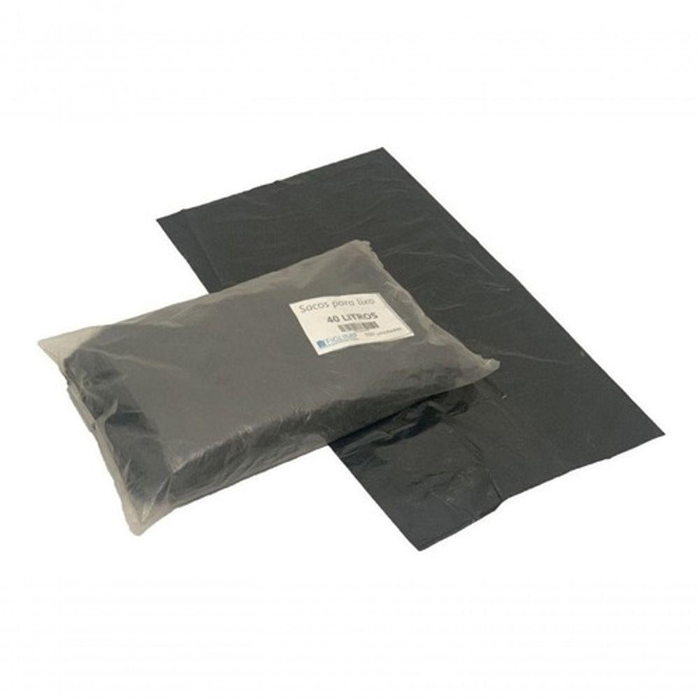 Miniatura Kit 4 Saco De Lixo 40l Preto Resistente - 400 Unidades