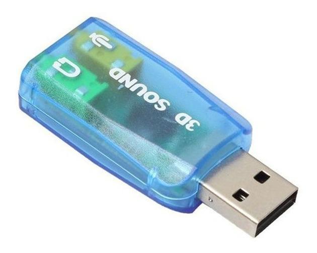 Miniatura Adaptador Externo De Som 5.1 Usb Placa De Som Computador Pc