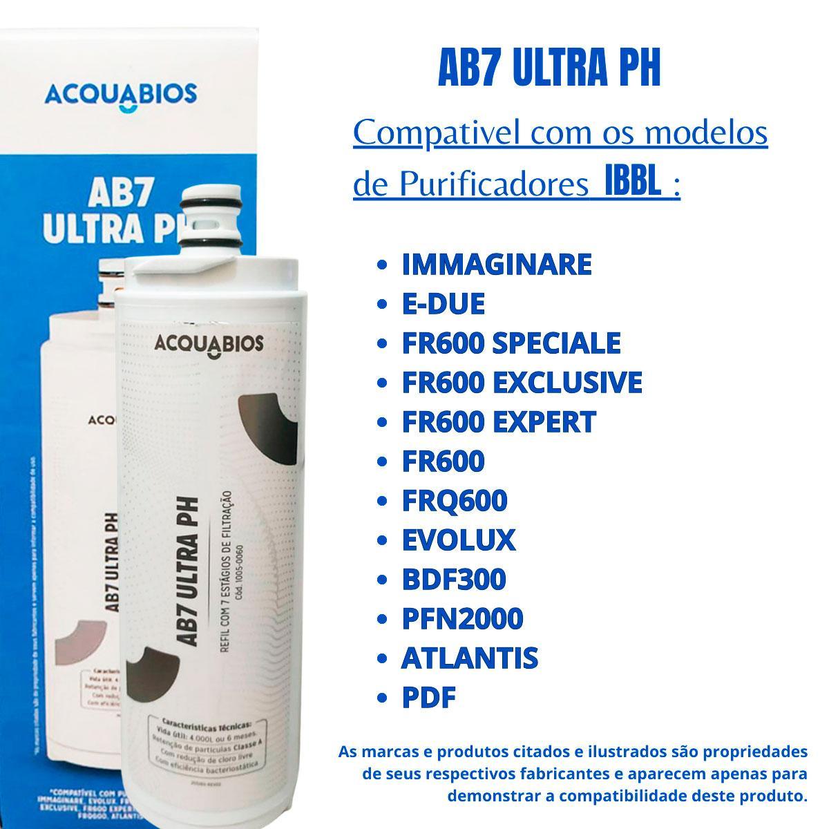 Miniatura Kit 2 Filtro Refil Compatível Ibbl Cz+7 Purificador Agua Due